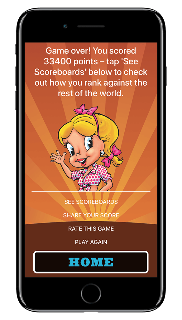 Main menu of Texas Trivia with Honey Dee